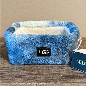 UGG Blue Teddy Plush Basket